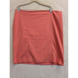 Van Heusen Stretch Coral Pink Pencil Skirt Womens Size 18 Career Casual‎